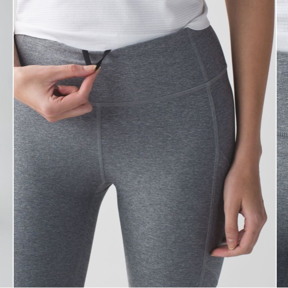 Lululemon Speed Crop Heathered Slate size 6 - Picture 4 of 16